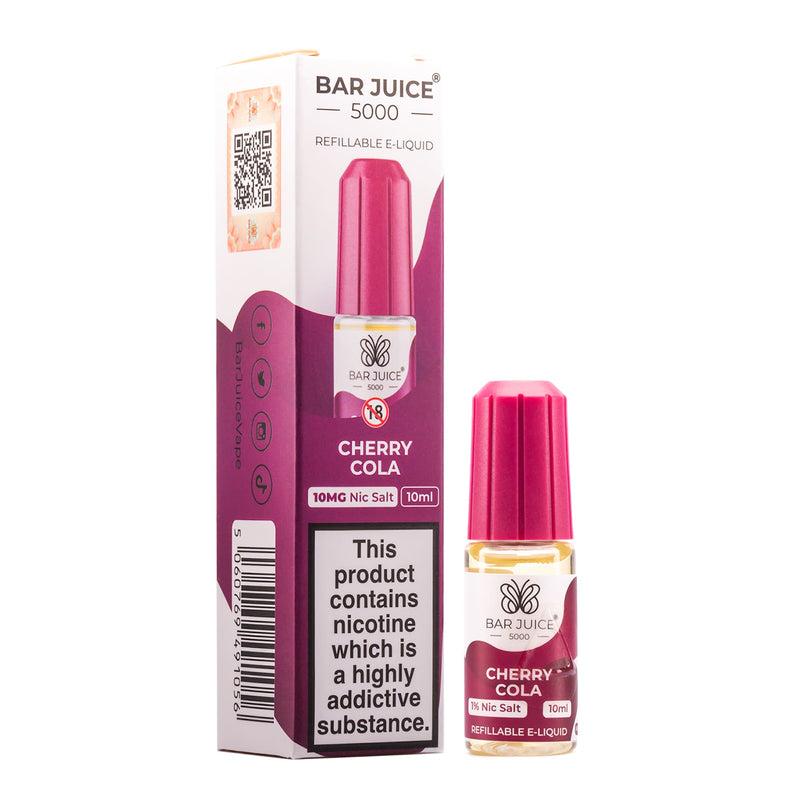 Bar Juice 5000 - Cherry Cola  Nic Salt E-Liquid - 10ml - 10mg